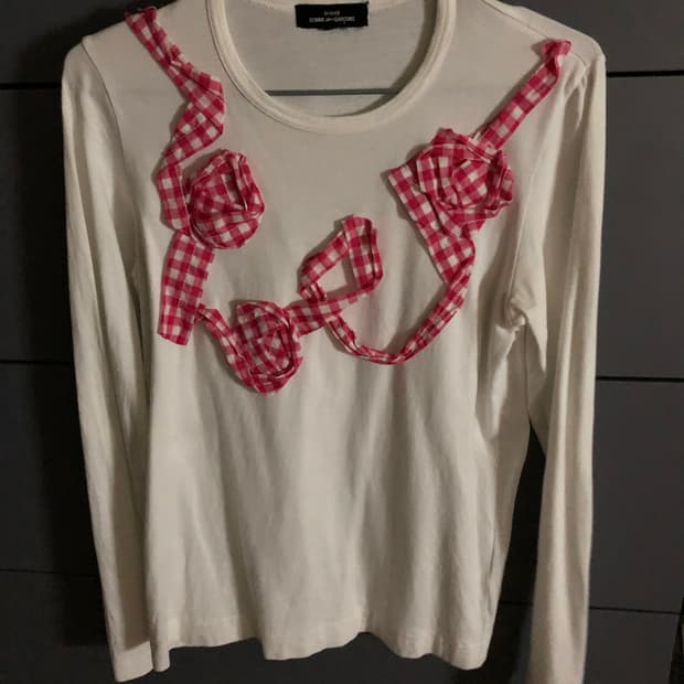 Comme des Garcons tricot 리본 티셔츠
