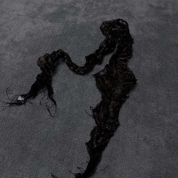 vintafe gothic punk Leaf...scarf