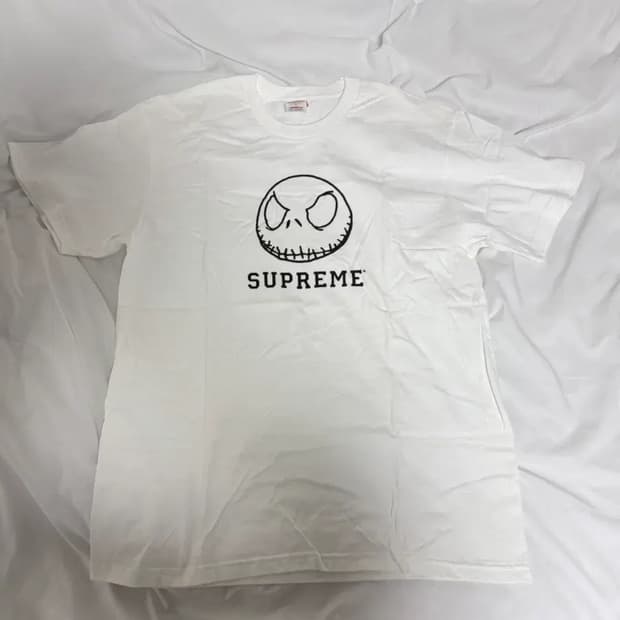 슈프림 스켈레톤 티셔츠 화이트 M