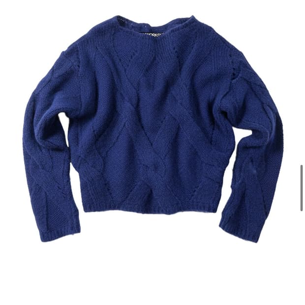 오들리워크샵 Alpaca Classic Cable Sweater, Cob