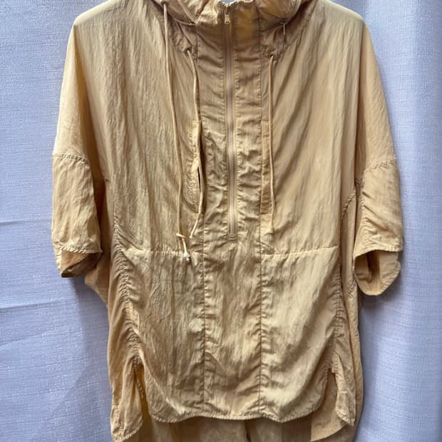 시스템 셔링 반집업 아노락 반팔후드 F(2XL)