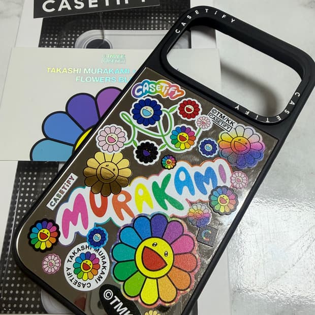 무라카미 플라워 스티커 마니아 폰케이스 (아이폰17 프로)