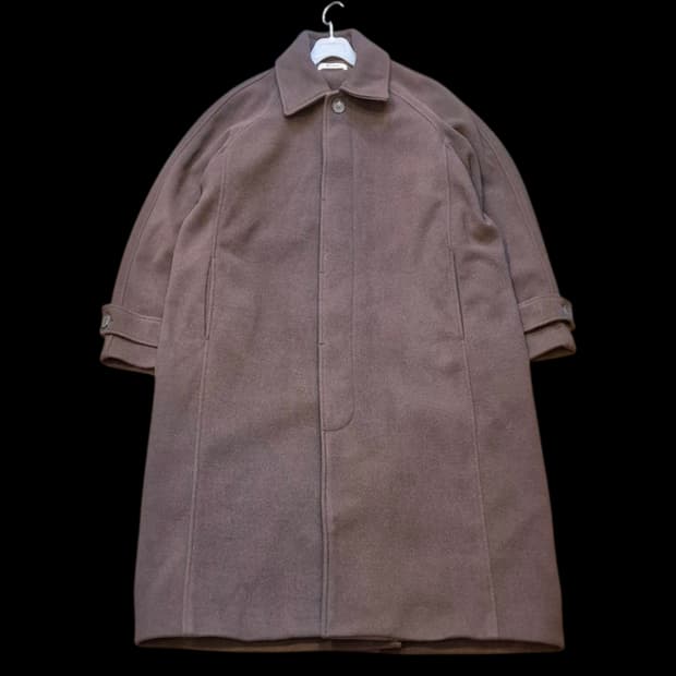 FREE(착샷잇음) 차콜브라운 싱글롱코트 