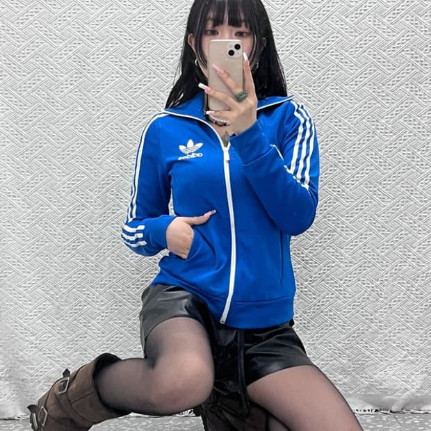 아디다스 올드스쿨 레트로 Y2K 유로파 져지 집업 90 C12270