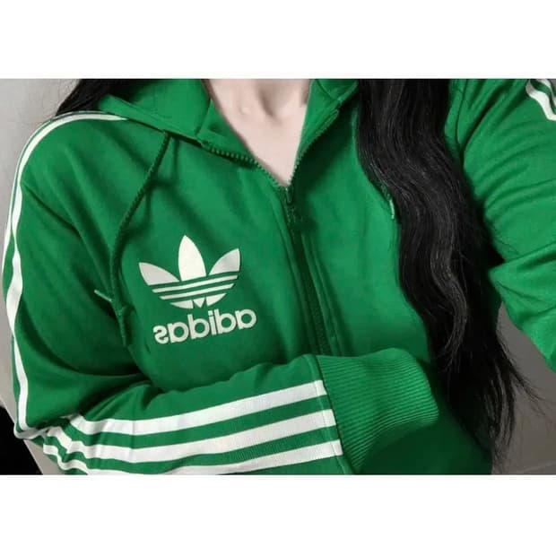 아디다스 파이어버드 그린 초록 흰초 후드져지 트랙탑