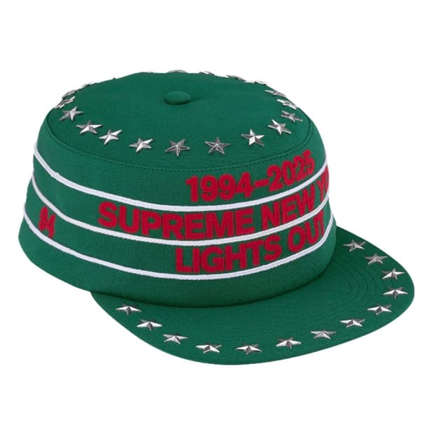 Supreme pillbox hat green