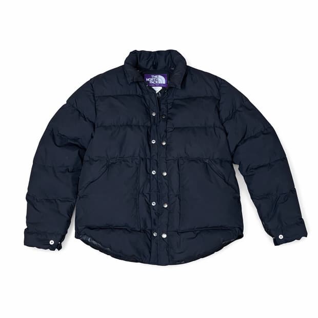 노스페이스 퍼플라벨 셔츠 자켓 패딩 네이비