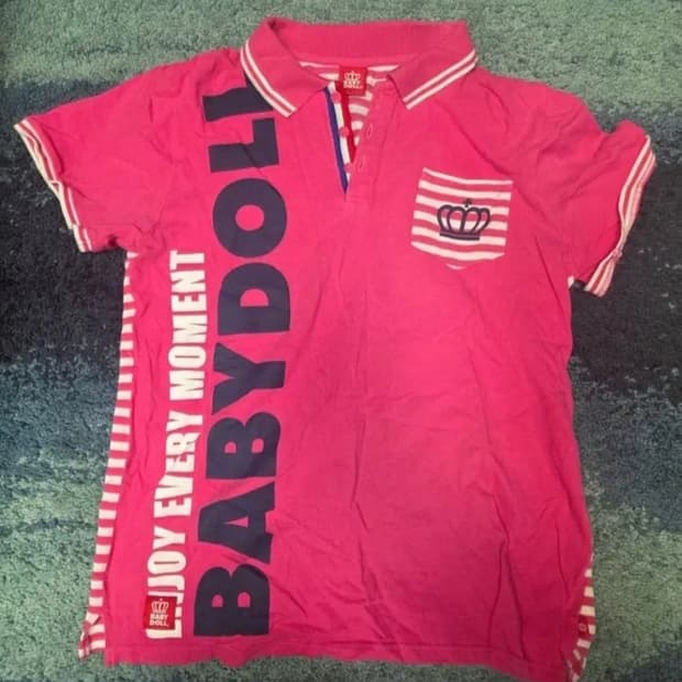 BABY DOLL 베이비돌
반팔카라티핫핑크갸루