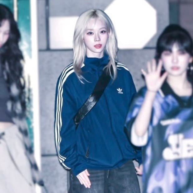 에스파 윈터 착용 모델 아디다스 베켄바우어 져지 (XL)