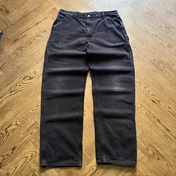 [38]칼하트 USA 빈티지 워싱 미드나잇 네이비 카펜터 워크팬츠