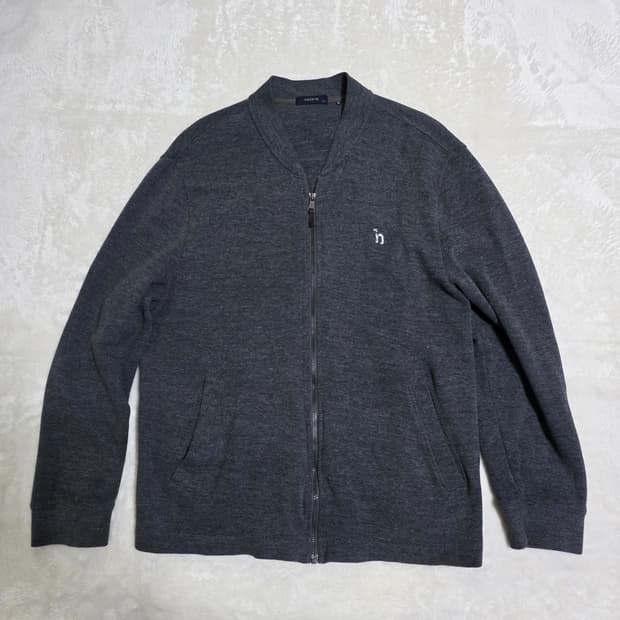 (115)헤지스 차콜 그레이 집업 가디건