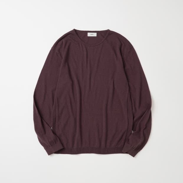 [L] 마이라이브러리 125 실키 라운드 니트