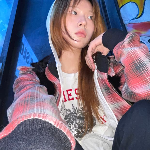 디젤 데일리 락시크 블랙 레드 펑크 코디 세트