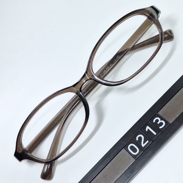 슬림 오벌형 뿔테 안경테 D106-54K 일본수입 빈티지 레트로 클래식 