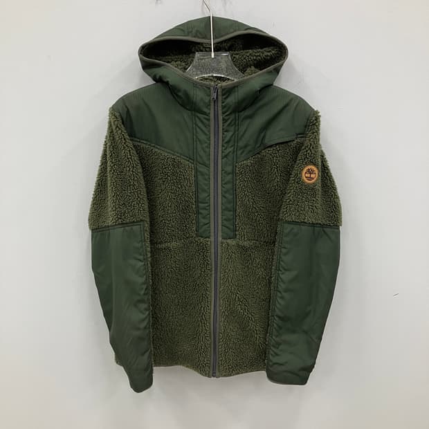 팀버랜드 카키 플리스 후드 자켓 S