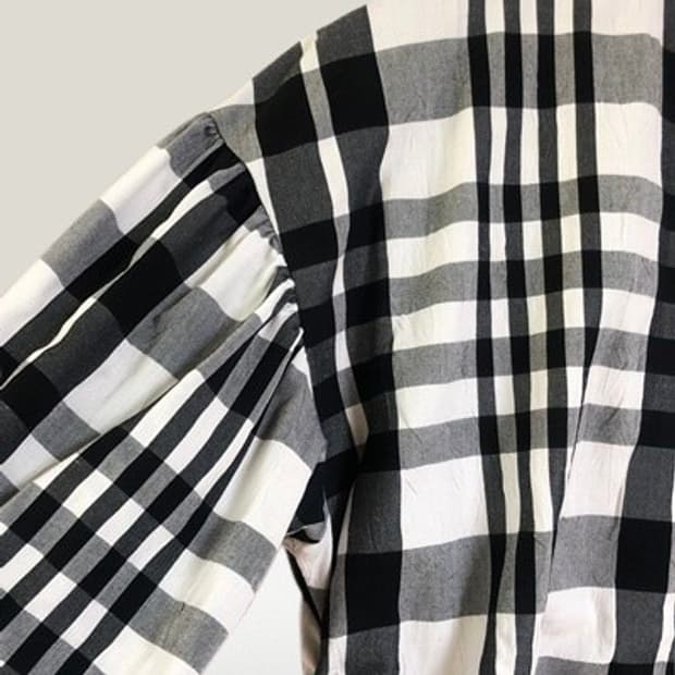 자라 빅보우 타이 블라우스