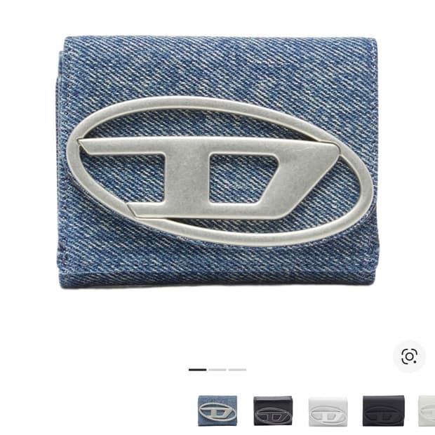 디젤 1DR 트라이폴드 XS 데님 반지갑 새상품