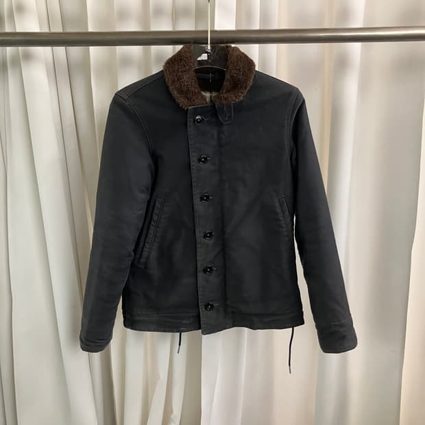 리얼맥코이 네이비 N-1 덱자켓 34