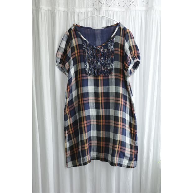 Maple check cottage dress