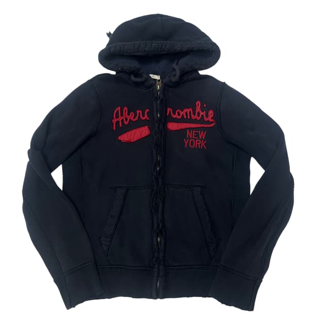 아베크롬비 타이트핏 네이비디스후드집업 XL