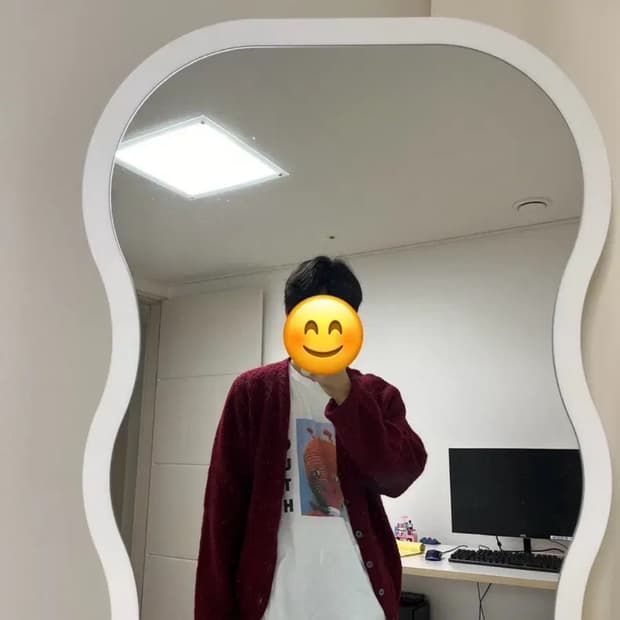 60s 빈티지 모헤어 가디건 버건디