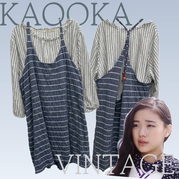 🫧하구미의  레이어드 코디세트🫧 러블리 벌룬소매 모리걸 원피스 