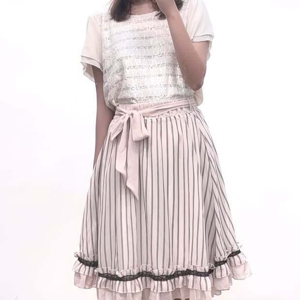 axes femme 액시즈팜 실연쇼콜라티에st 딸기초코 스커트