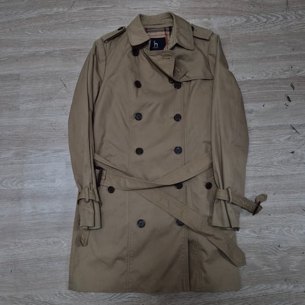 헤지스 여성 더플 베이지 트렌치코트 85-160