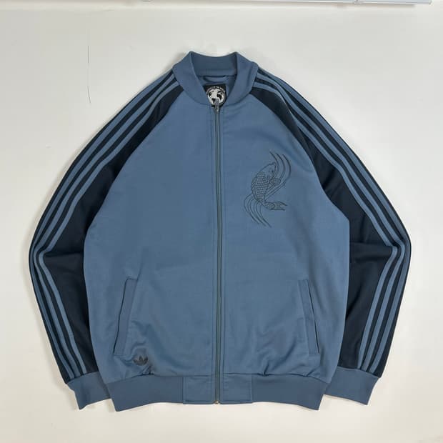 아디다스 adidas 블루 잉어 져지 트랙탑 105