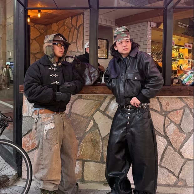 뮤티머 mutimer 레더 봄버 자켓