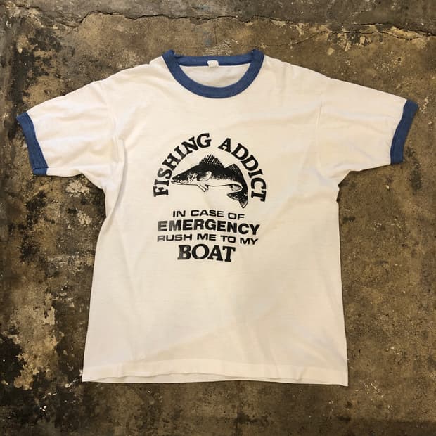 70s~90s Ringer T-shirt-L