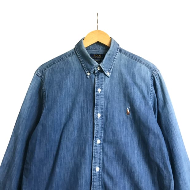 폴로 신형 큐알 데님셔츠