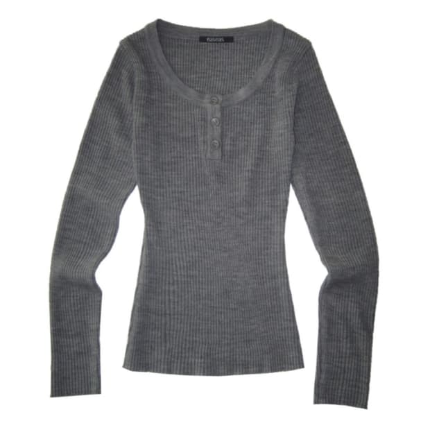 mauve rib 니트 그레이