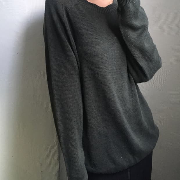 MHL 마가렛호웰 그린카키 니트