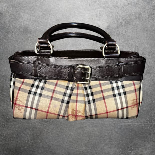 [Burberry] buckled tote bag