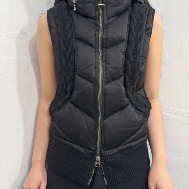 morgan homme vest twoway zipup