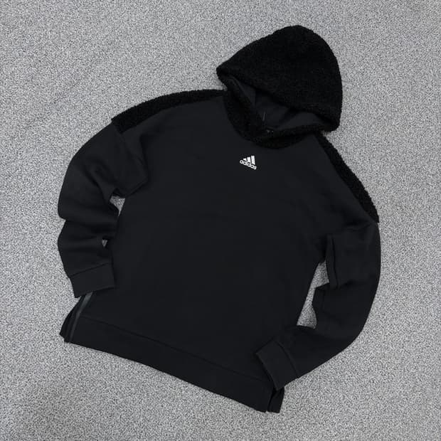 M 아디다스 남성 쉐르파 후드티 0319J