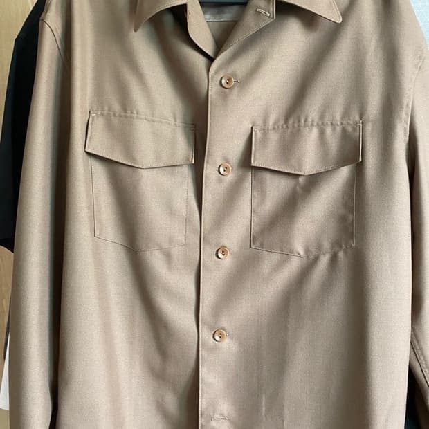 르메르 컨버터블 셔츠 브라운