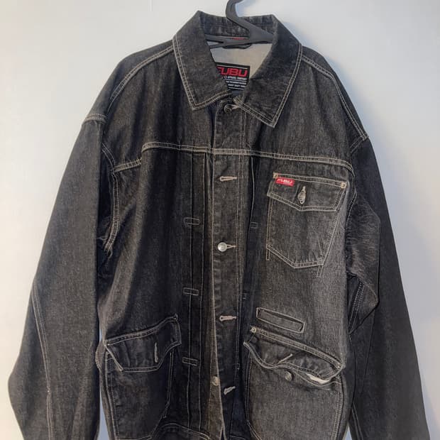 후부 빈티지 데님 자켓 (XXL)