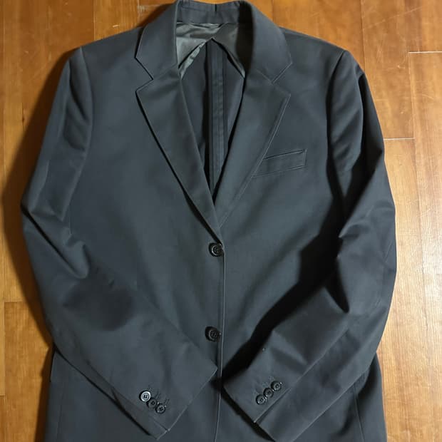 00's A.P.C 코튼 싱글 블레이저 L 그레이