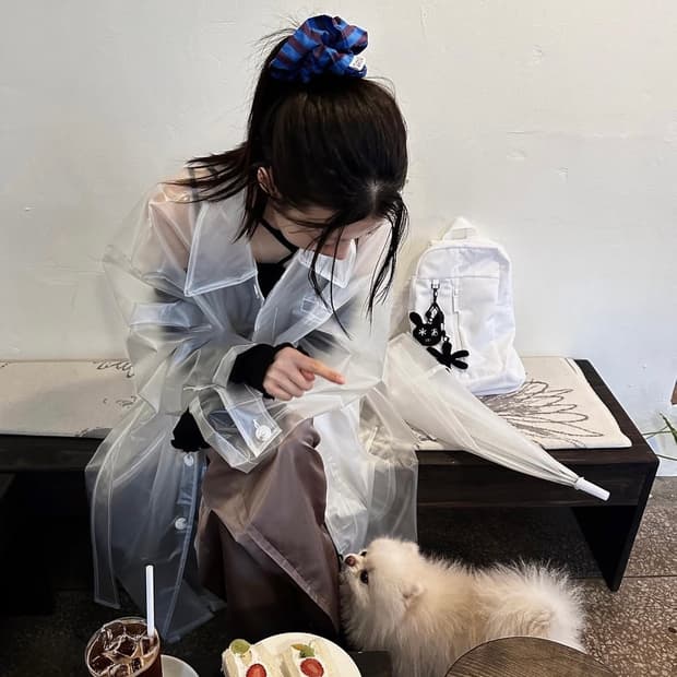 우화 레인보우 롱 코트 릿킴 블랙업 아우터 자켓 일본 빈티지