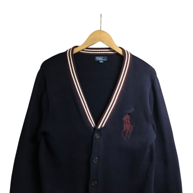 폴로 랄프로렌 빅포니 브이넥 니트