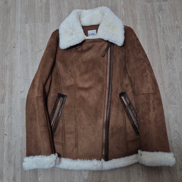 LAP 랩 여성 양털 스웨이드 무스탕 자켓 S(90)