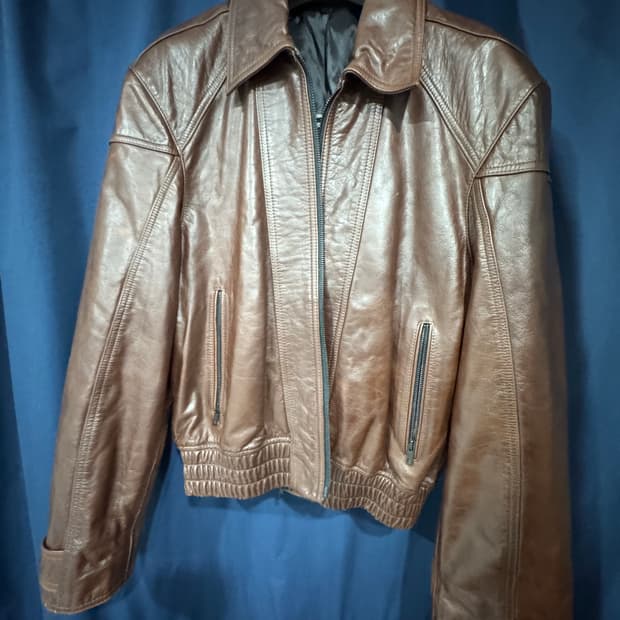 엘무드 블레이즈 카우하이드 레더 자켓 번트브라운