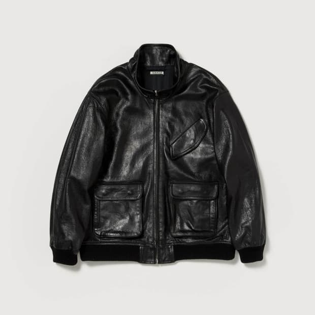 오라리 25fw 레더 자켓