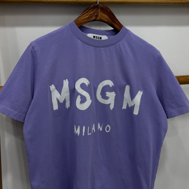MSGM 로고 반팔티