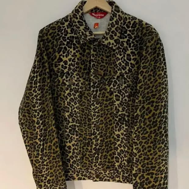 [M] 슈프림 레오파드 트러커 자켓