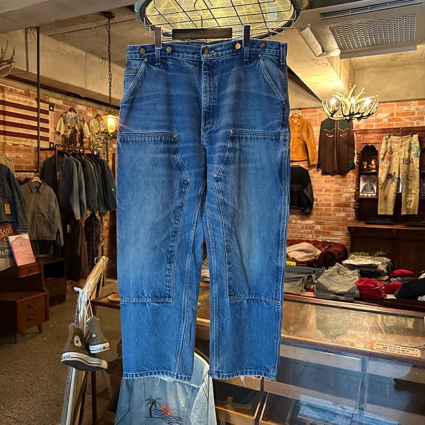 00s 칼하트 B07 더블니 데님 팬츠