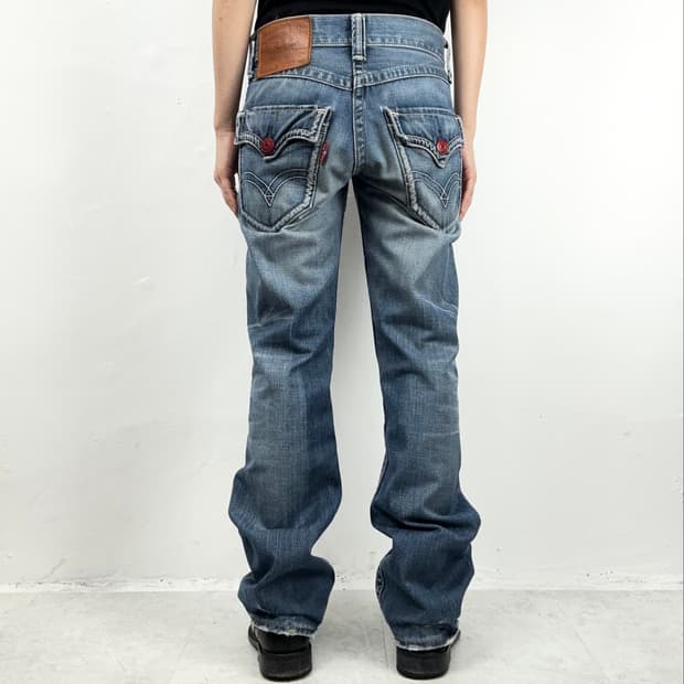 Levi’s 502 Red Button Flap Pocket Denim 