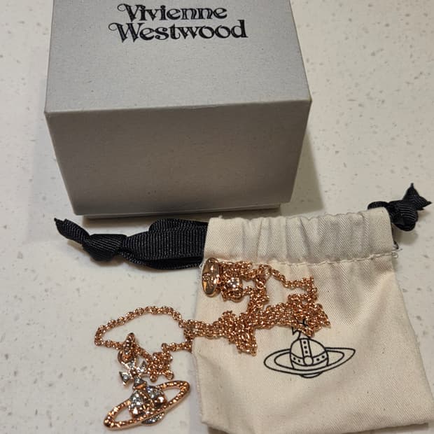 비비안웨스트우드 로즈골드 메이페어바스 네크리스 목걸이